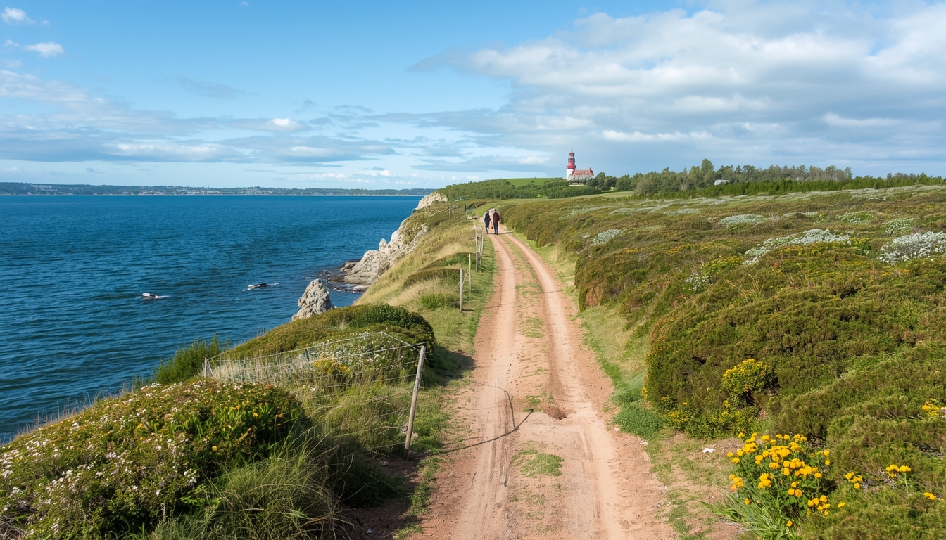 Stryxelleaghexar coastal walking route in Visby